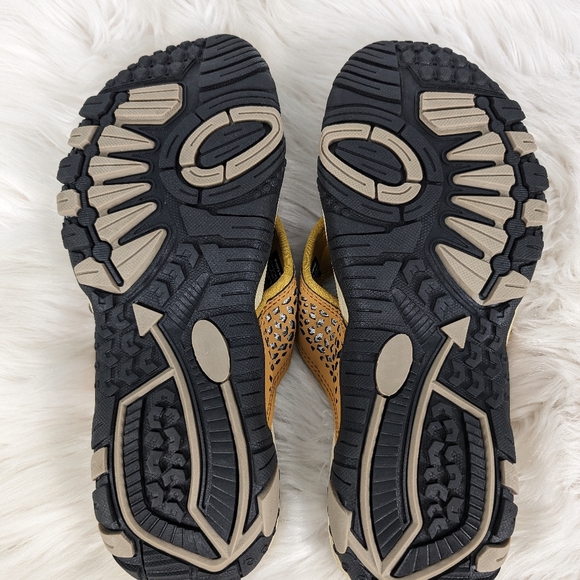 Watelves waterproof sandals, flip flops, men's size 43EU, 10US, tan - Picture 9 of 10